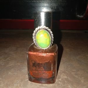 Southwestern Green Turquoise 925 stamped Sterling Silver Ring Size 7 BOGO